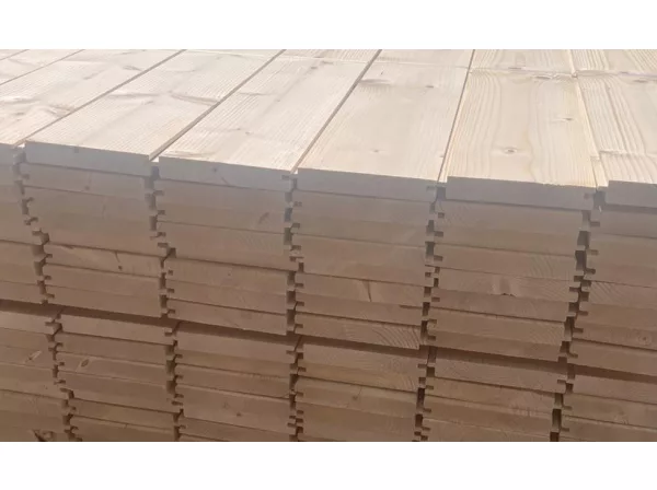 Hajópadló lucfenyő fózolt/KM 24x146x4000mm "A/B" (4 szál / csomag)